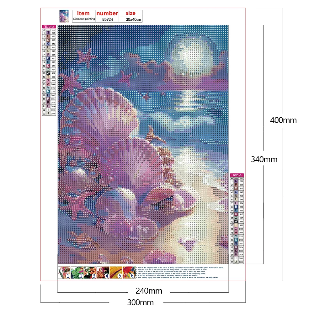 Diamond Painting - Full Round Drill - Beach(30*40cm)