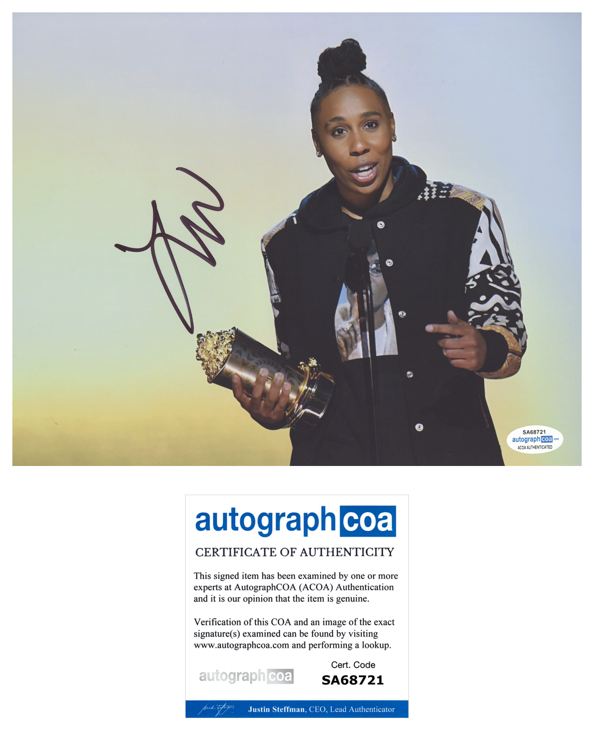 Lena Waithe Signed Autographed 8x10 Photo Poster painting Ready Player One The Chi ACOA COA