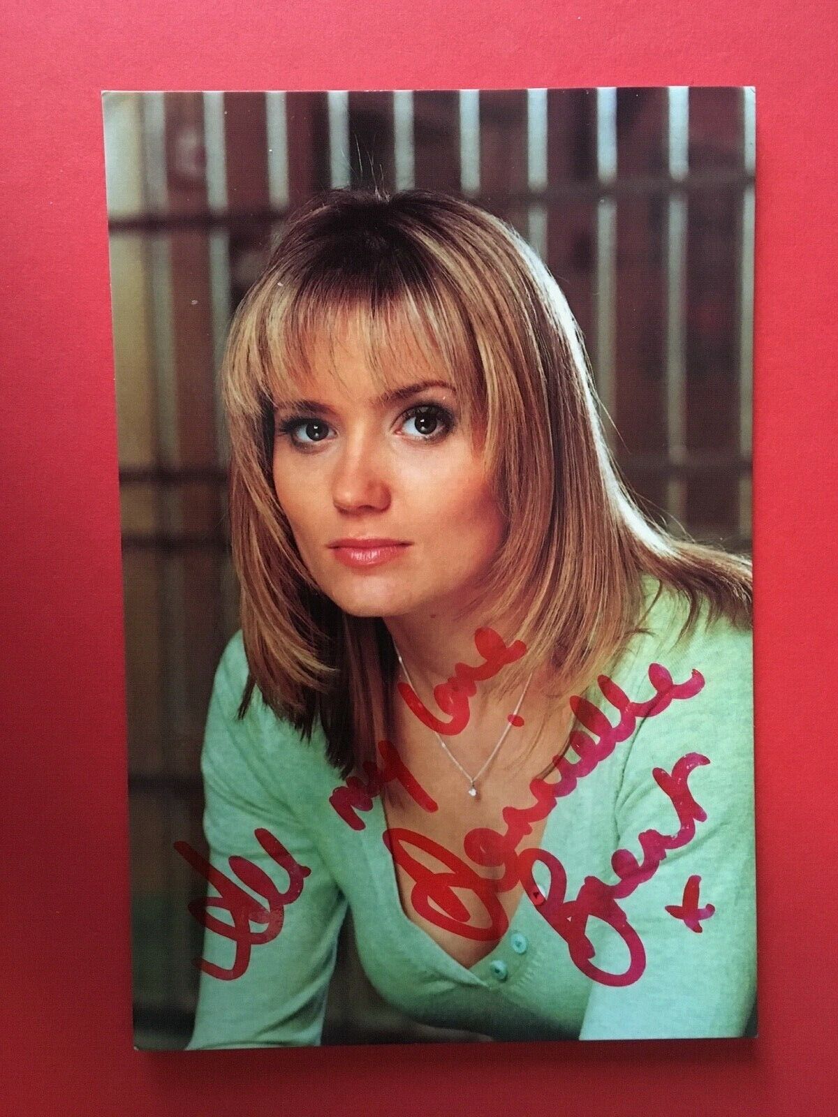 DANNIELLE BRENT - BARD GIRLS ACTRESS - EXCELLENT SIGNED Photo Poster paintingGRAPH