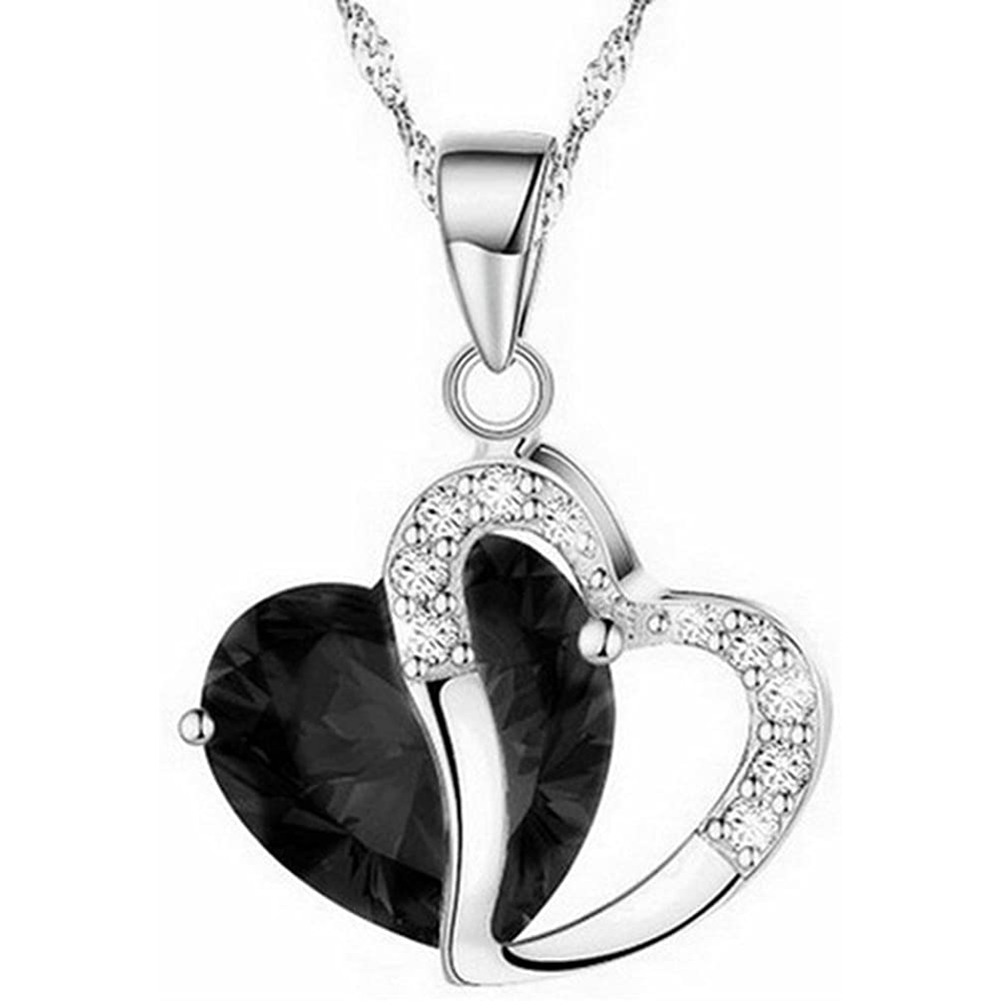

Natural Crystal Pendant Women Fashion Necklace Jewelry Gifts, Black, 501 Original