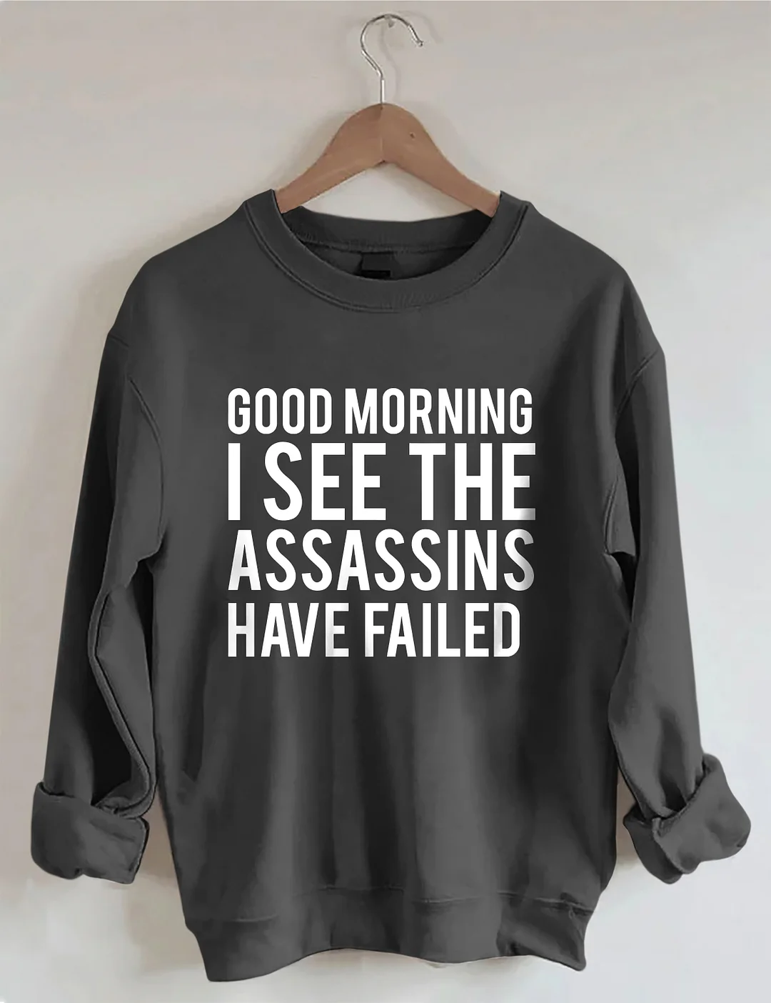 Good Morning I See The Assassins Have Failed Sweatshirt