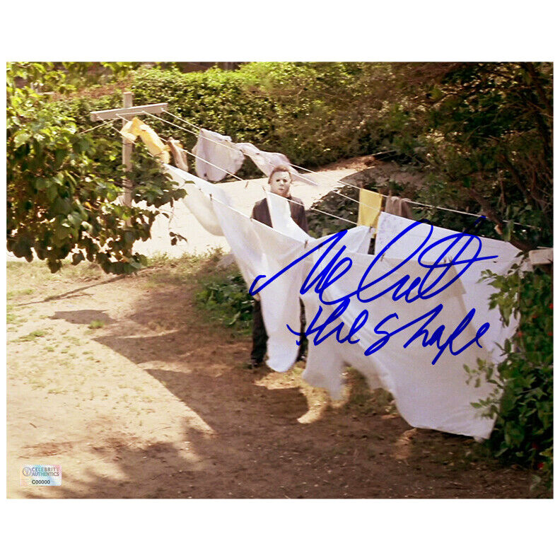 Nick Castle Autographed Halloween Michael Myers The Shape 8x10 Photo Poster painting