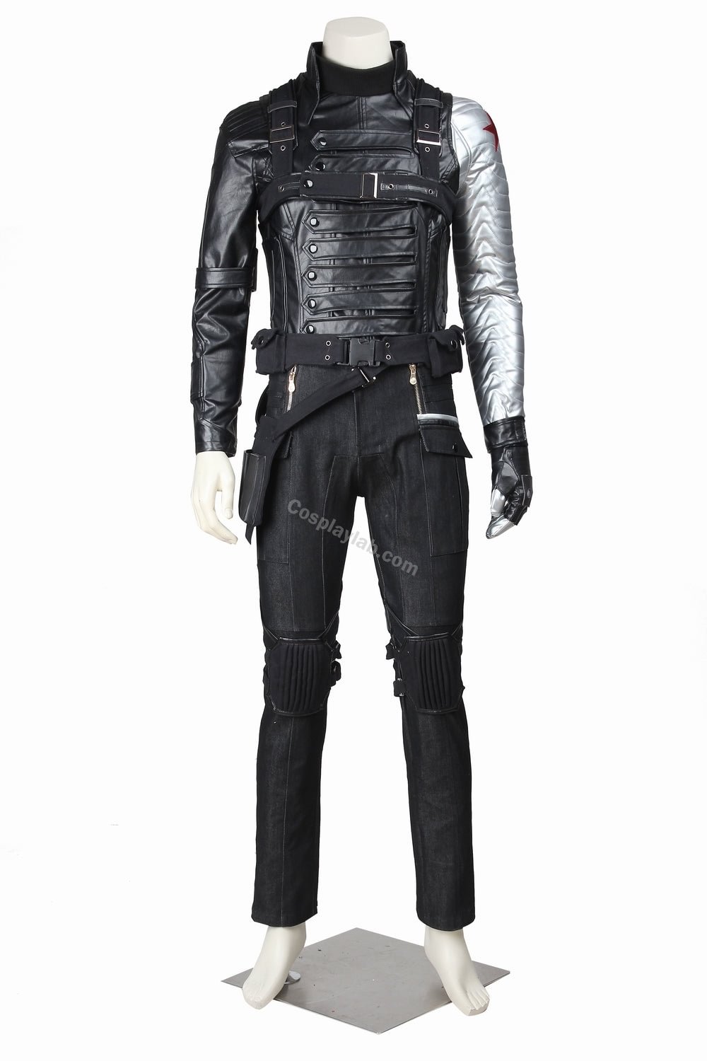 Winter Soldier Cosplay Costume Bucky Barnes Battle Suit outfit By CosplayLab