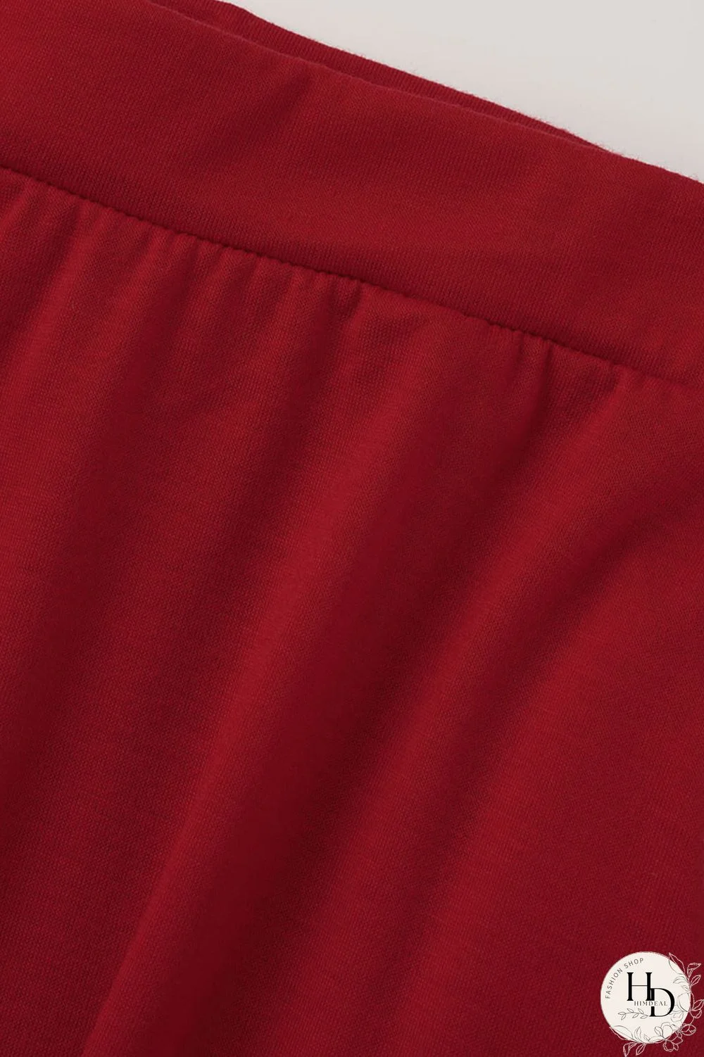 Red Casual Solid Patchwork Fold Asymmetrical Oblique Collar Short Sleeve Two Pieces