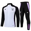 Joyfball 2024/2025 Germany Long Zipped Jacket White Football Jersey 1:1 Thai Quality 