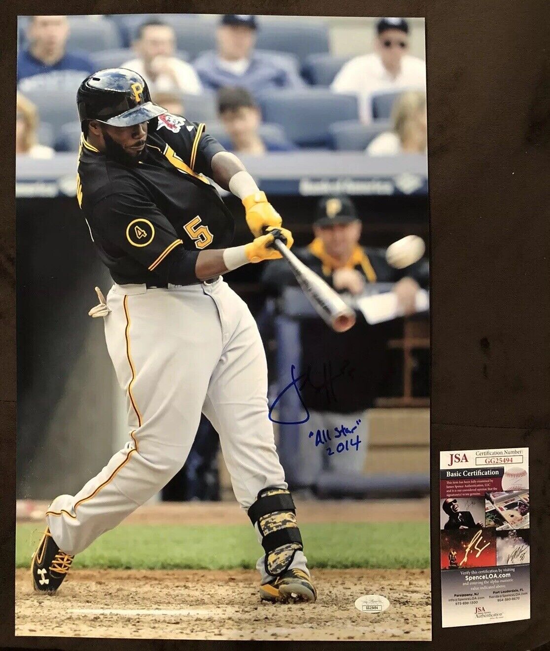 JOSH HARRISON AUTOGRAPH PITTSBURGH PIRATES Signed 12X18 Photo Poster painting JSA COA ALL STAR