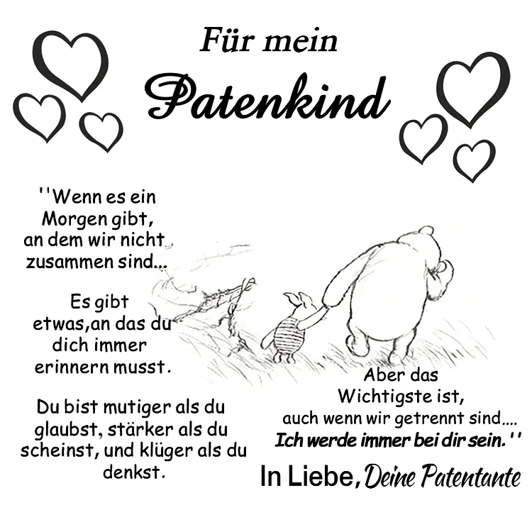 Kettenmachen Geschenkkarte Patenkind Karte Für mein Patenkind 1.99