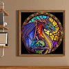 (Stamped/Counted) Dragon - 11CT Cross Stitch 40*40cm/15.75*15.75in