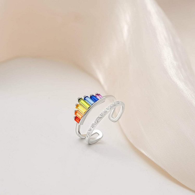 Granddaughter | Always By Your Side | Rainbow Ring