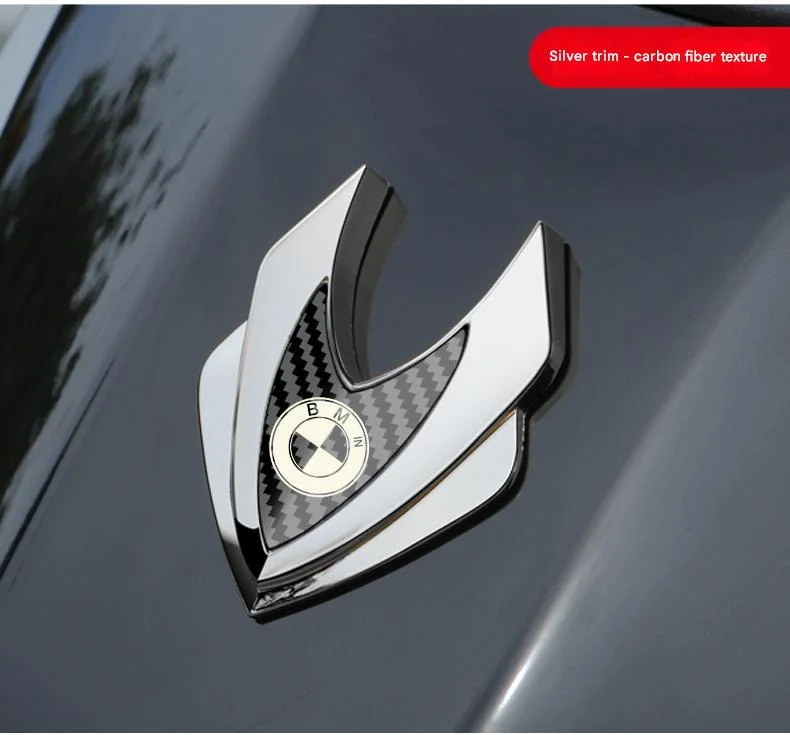 Automotive zinc alloy shield emblem(2PCS)