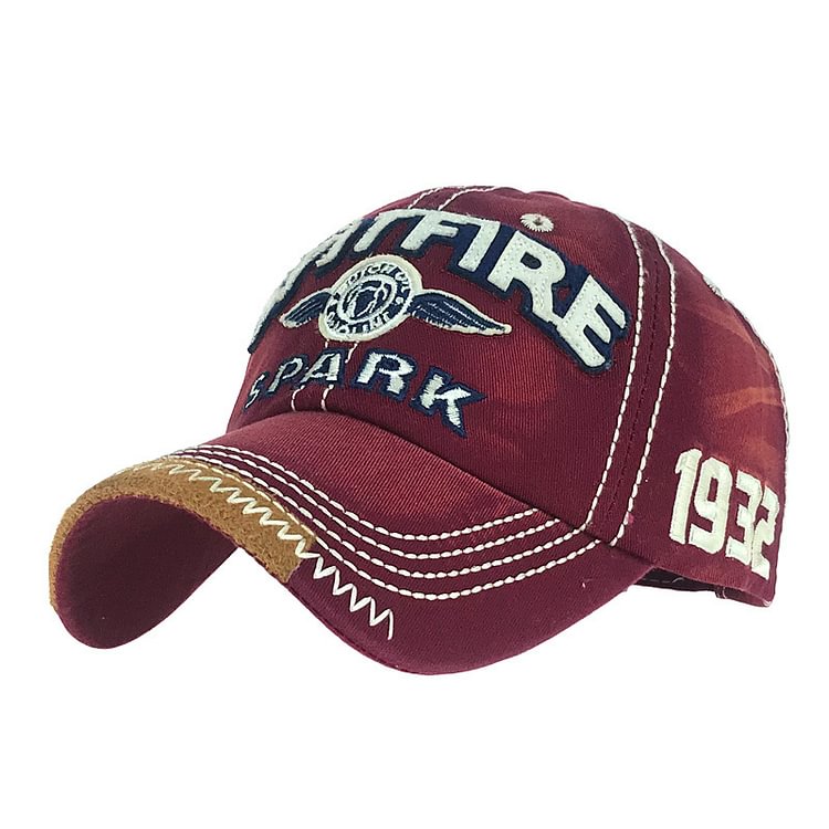 Men's Outdoor Retro Wash Embroidery Hat