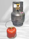 Propane Refill Adapter Portable Flat Cylinder Tank Coupler for Outdoor Gas Stove