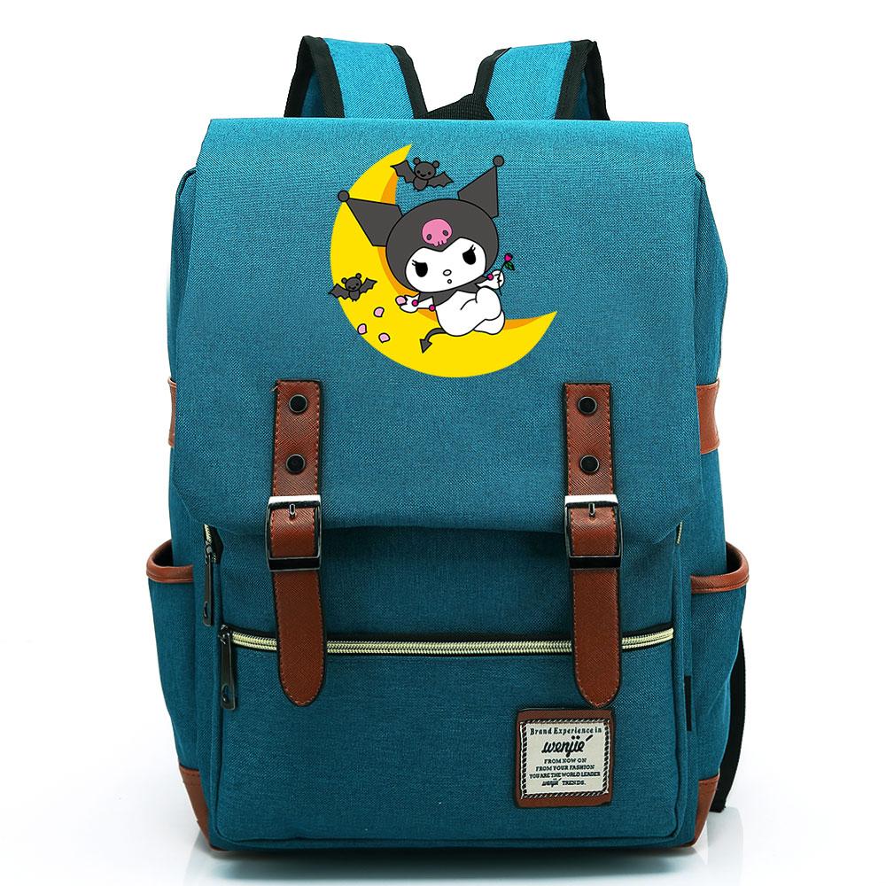 Mayoulove Kuromi Backpack Lightweight Design with Spacious Compartments for School Use-Mayoulove
