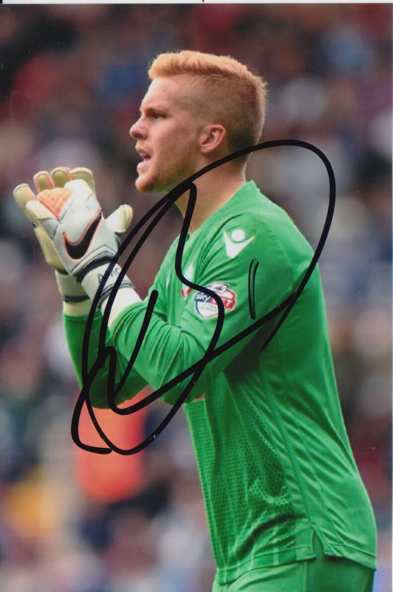 BOLTON WANDERERS HAND SIGNED BEN AMOS 6X4 Photo Poster painting 1.