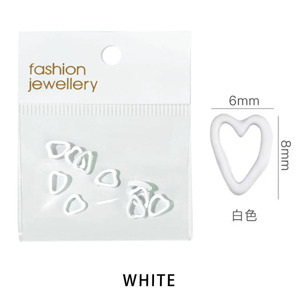 Beautizon Colorful Hearts Cute Love Nail Jewelry High Quality Nail Jewelry Manicure Accessories DIY Nail Art Decorations