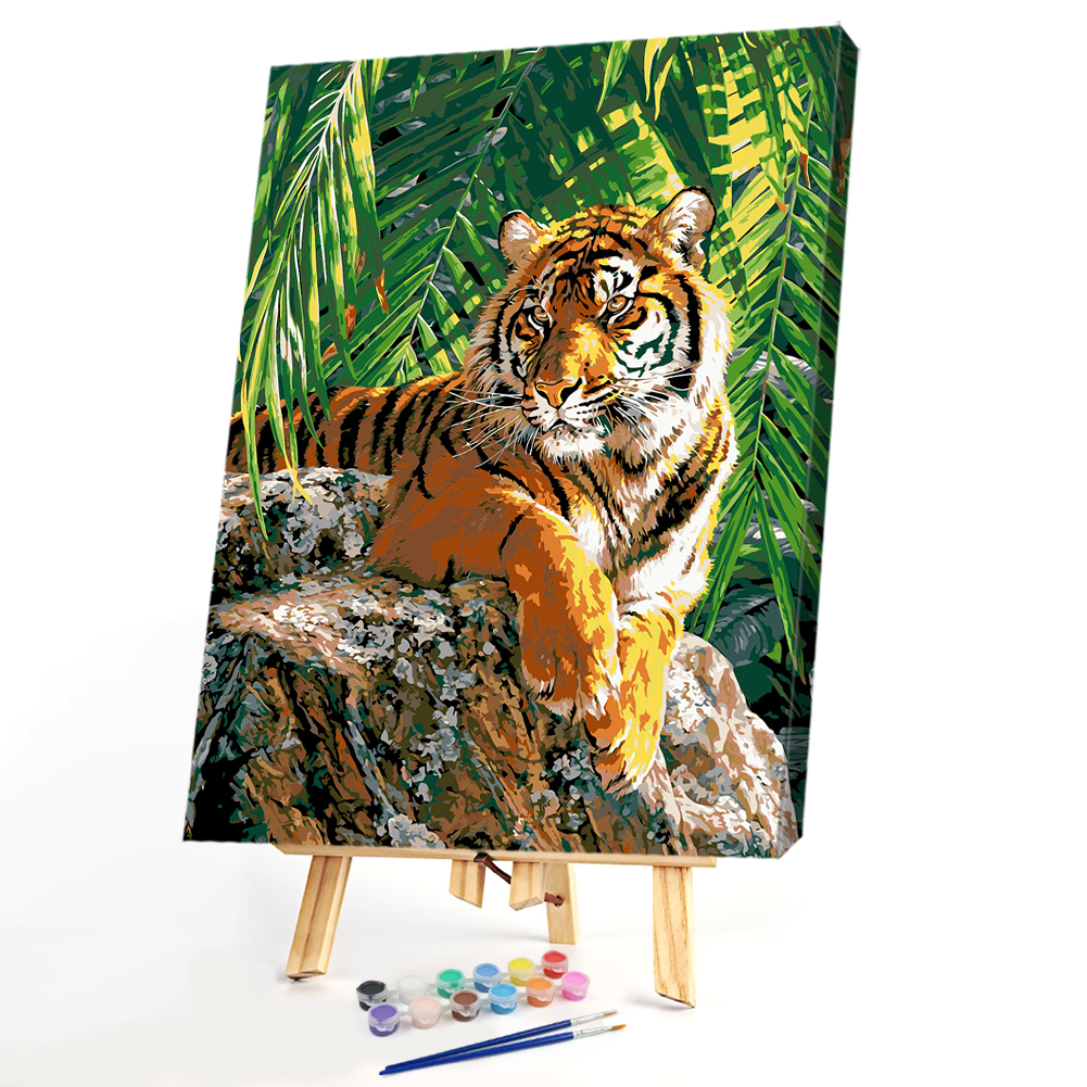 

40*50CM Paint By Numbers-Tiger Hand, 501 Original