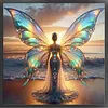 Beach Dress Girl-11CT Stamped Cross Stitch 40*40cm tapestrymarket