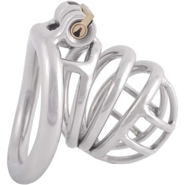 Stainless Steel Small Male Chastity Device Ergonomic