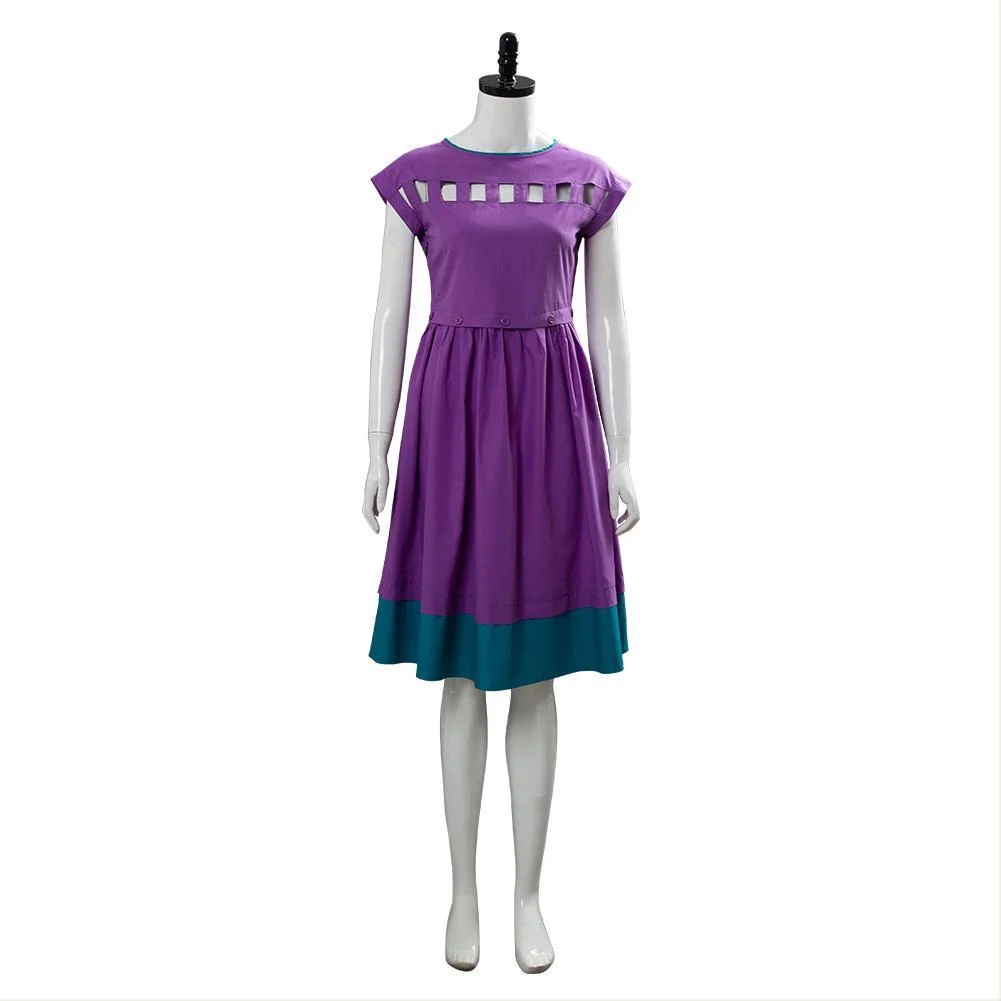 Stranger Things Season 3 Nancy Wheeler Purple Dress Cosplay Costume