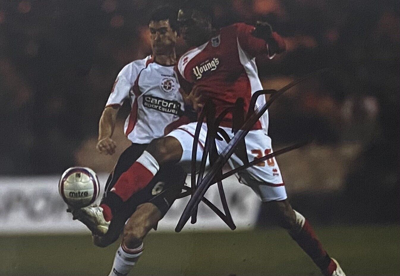 Jean-Louis Akpa Akpro Genuine Hand Signed Grimsby Town 6X4 Photo Poster painting 4