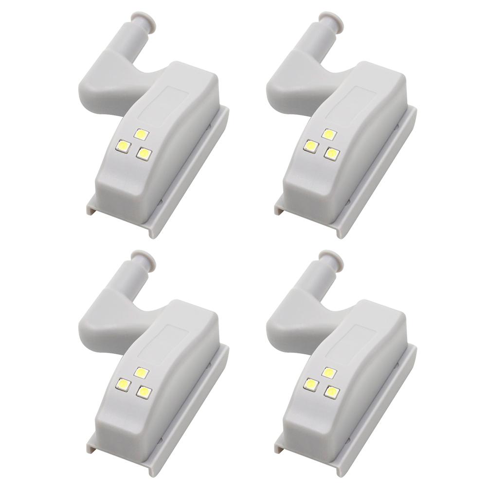 

0.3W 3LED Inner Hinge Sensor Lamp Under Cabinet Light for Cupboard Wardrobe, Include battery---warm white, 501 Original