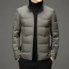 White duck down stand collar light antibacterial down jacket