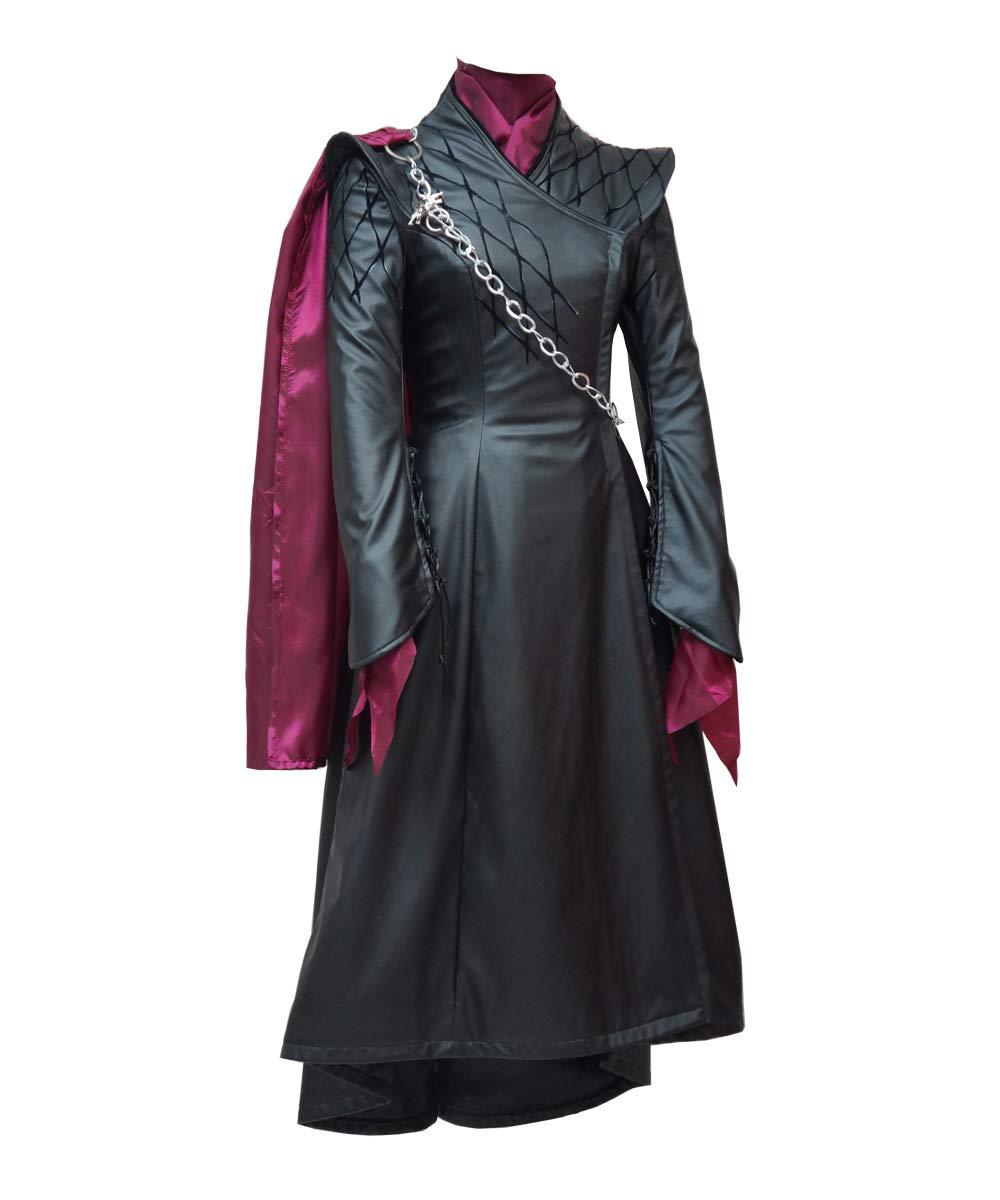 Game Of Thrones Season 8 Mother Of Dragons Daenerys Targaryen Black Cosplay Costume