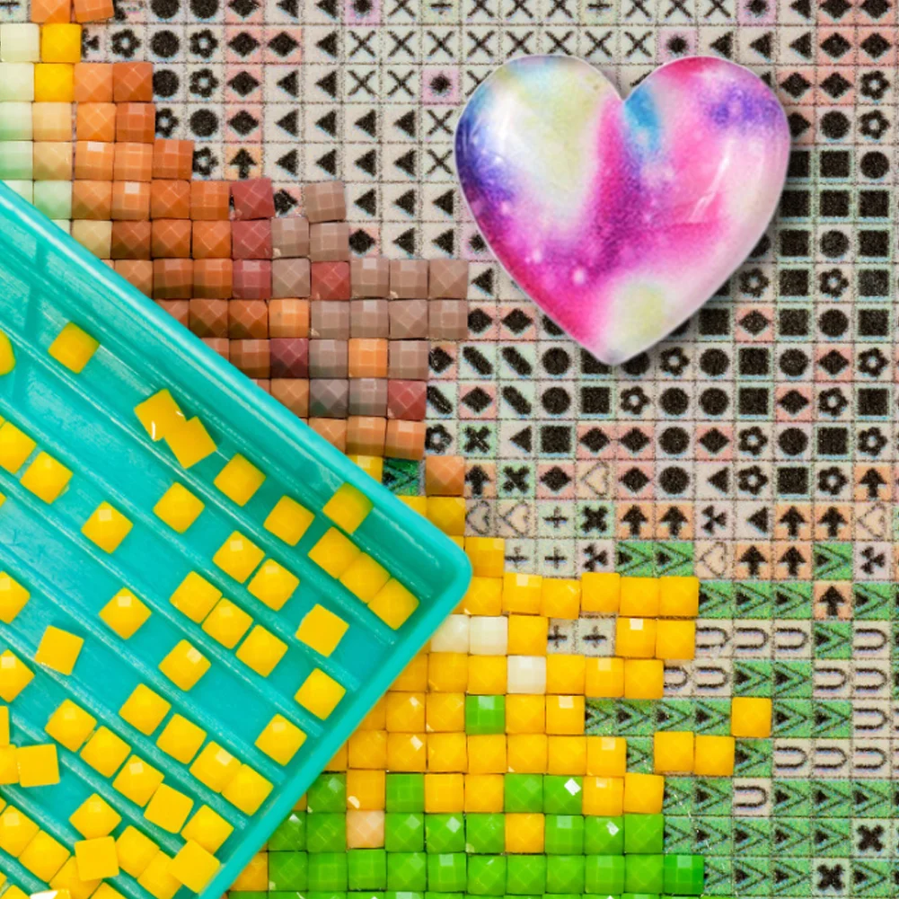 Magnetic Heart Shape Plastic Painting Locator Diamond Painting Tools