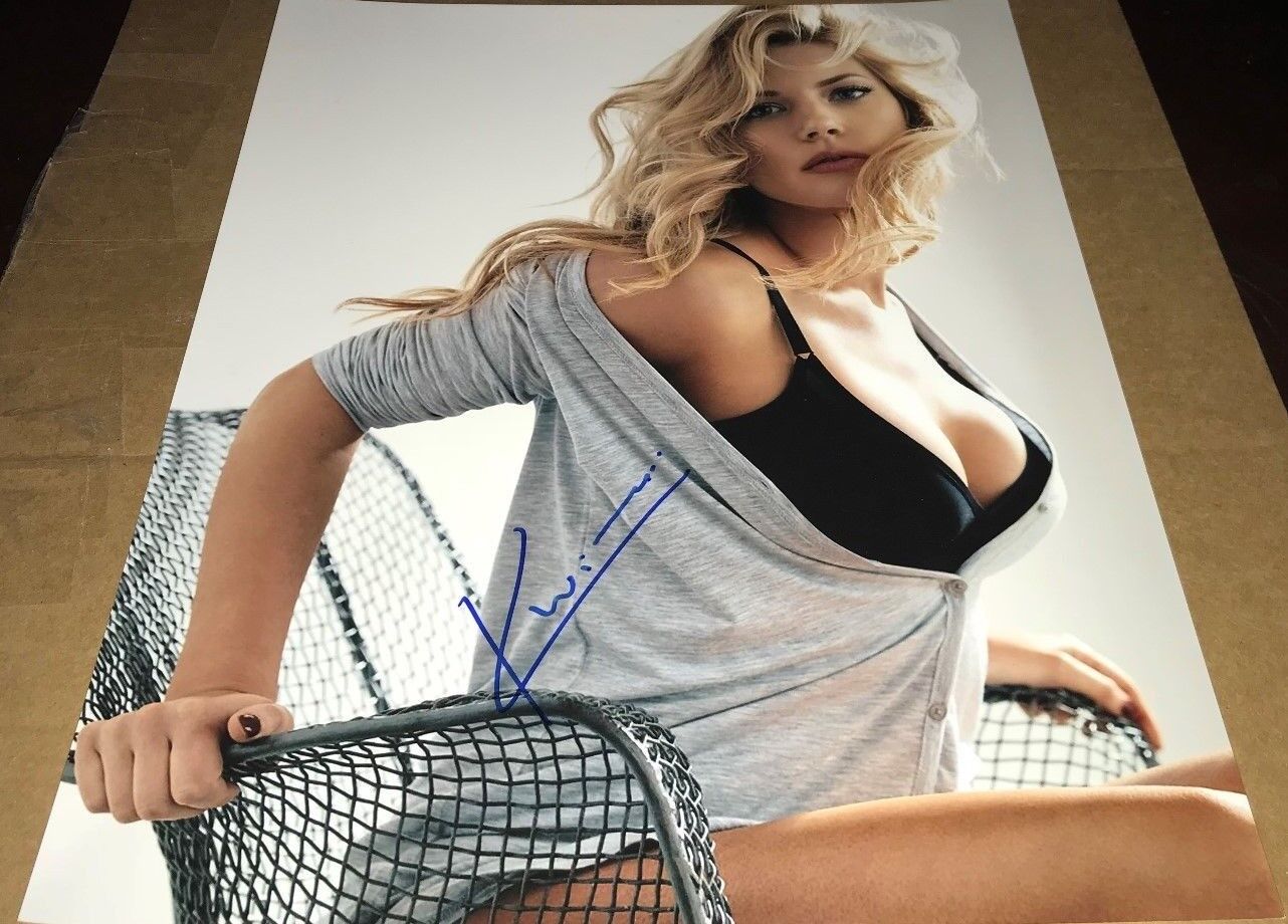 Katheryn Winnick Vikings Actress Sexy In Bra Signed 11x14 Autographed Photo Poster painting COA