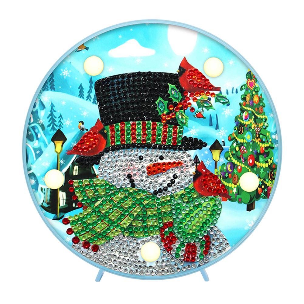 

Xmas Snowman-DIY Creative Diamond LED Lamp, 501 Original
