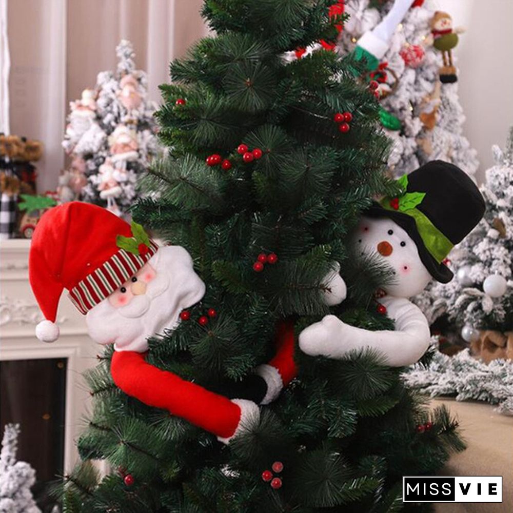 1Pcs Santa Claus Snowman Toy Merry Christmas Ornaments