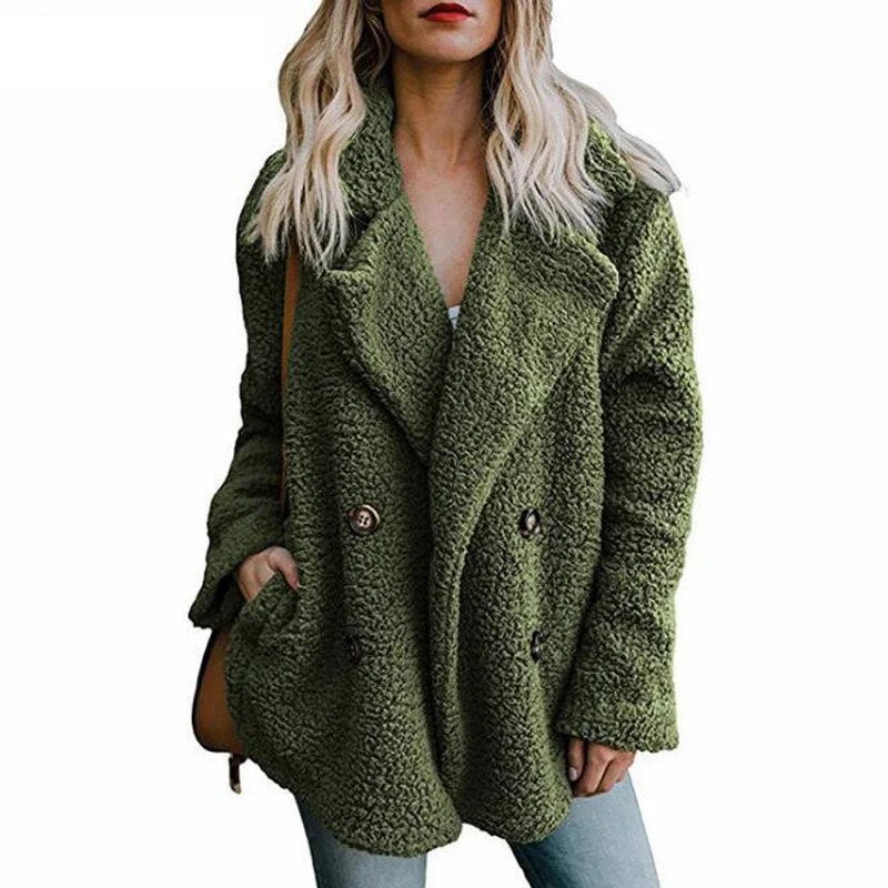 Teddy Coat Women Winter Jackets Ladies Plush Coat Warm Faux Fur Coats women Fur Jacket Fleece oversized Coat 2021