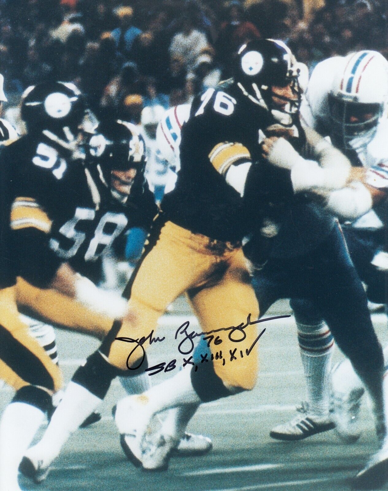 John Banaszak #1 8x10 Signed Photo Poster painting w/ COA Pittsburgh Steelers 033119