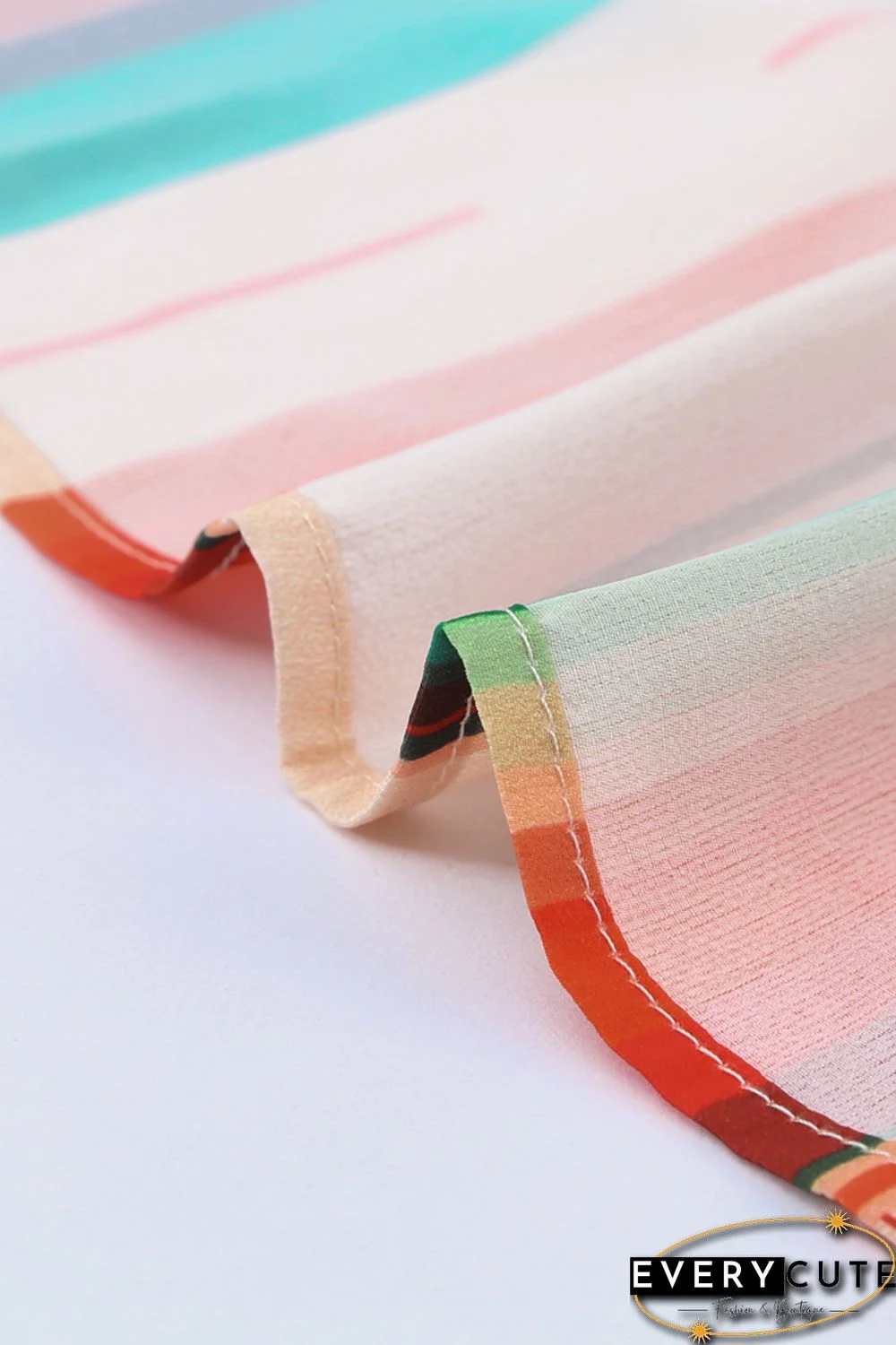 Serape Striped Leopard Mini Dress