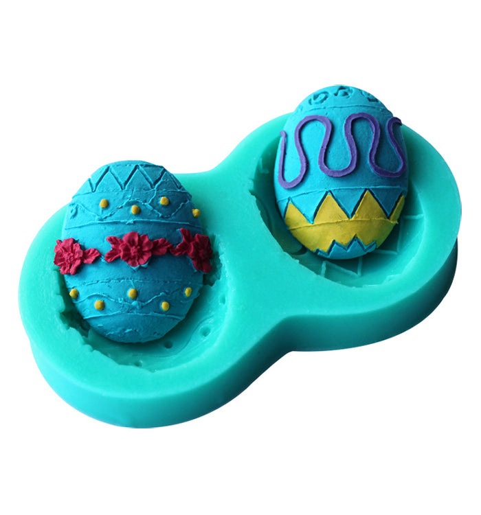 Easter Eggs Silicone Chocolate Fondant Cake Mould For Easter Cake Decoration