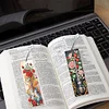 4Pcs Special Shape Flower Bass 5D DIY Diamond Painting Bookmark for Book Lovers