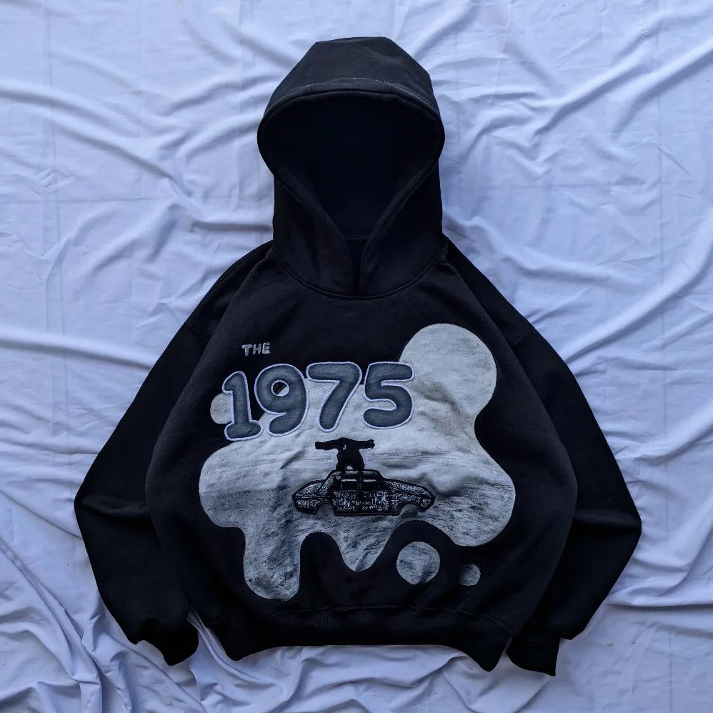 1975 Do You Think I Have Forgotten Print Long Sleeve Hoodies