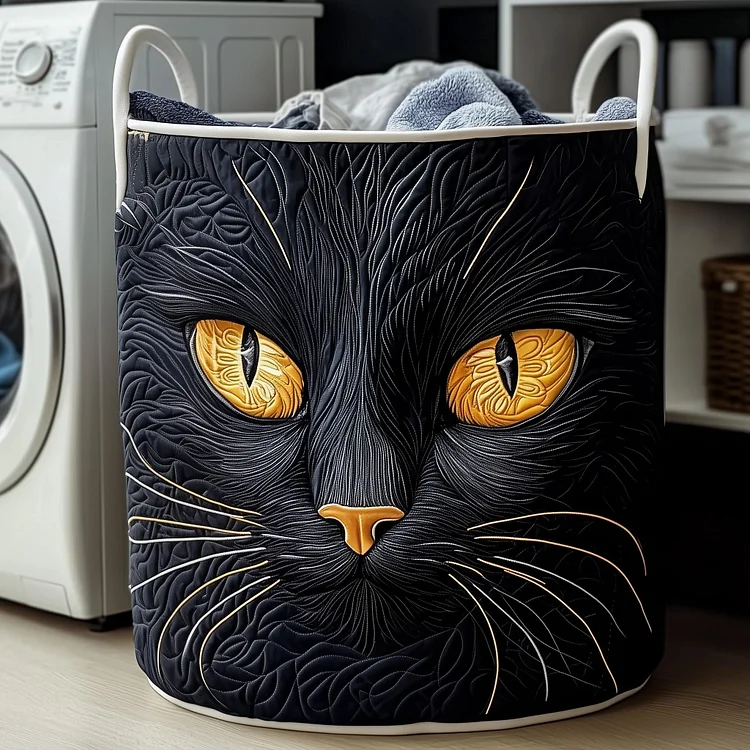 Dreamy Cat Quilted Laundry Basket GFTOTG414