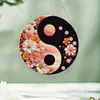 Acryl Yin Yang Diagramm der blühenden Blume - 5d DIY Handwerk Anhänger