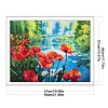 (US Only)Poppy Printed Cross Stitch Kit 55x45cm DIY 11CT Thread Art Needlework Decor
