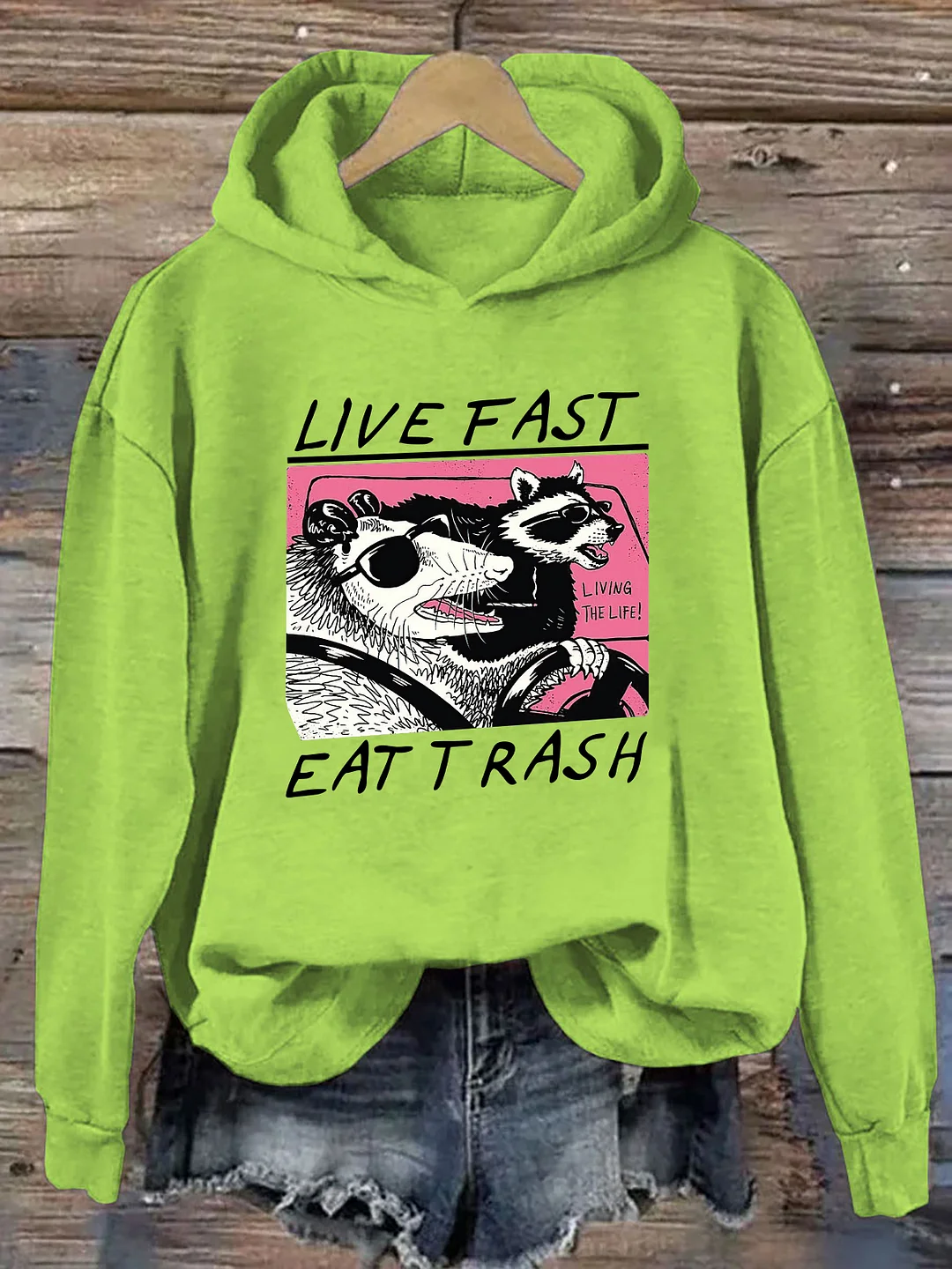 Live Fast Eat Trash Hoodie