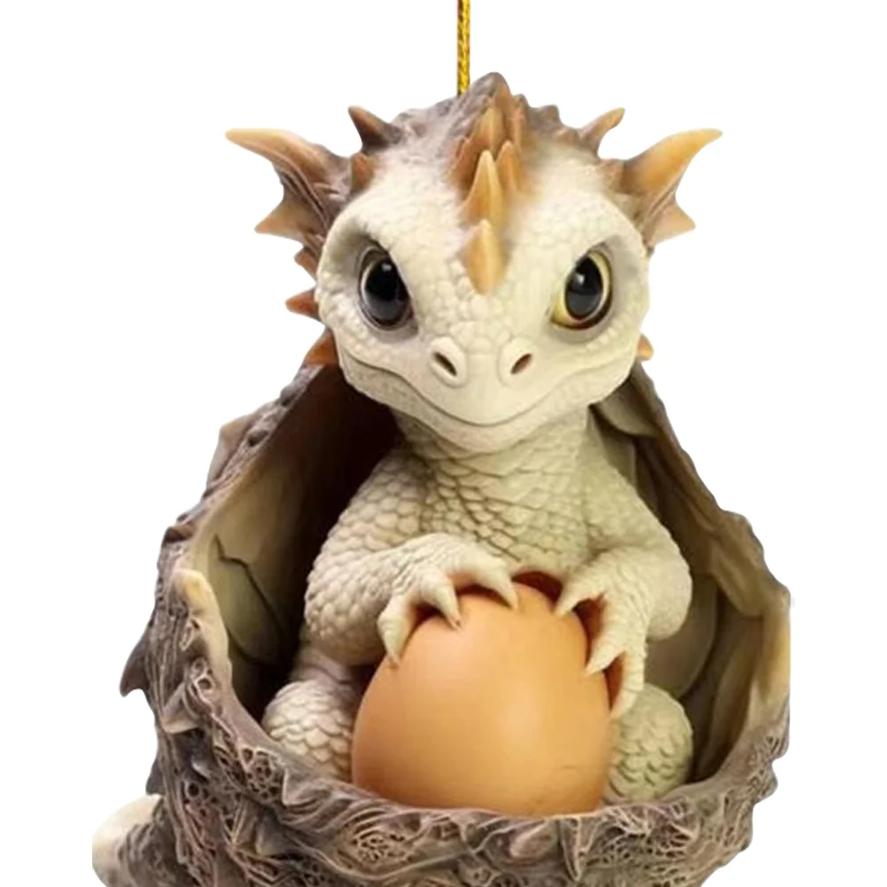 Christmas Dragon Egg Decoration Novelty Cute Acrylic Party Favors (D)