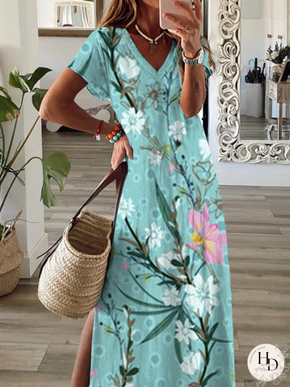 Casual Short Sleeve Knit Dress