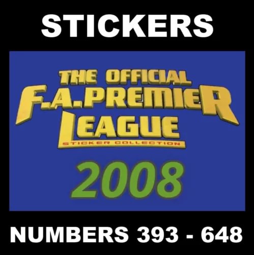 pornhint Pornhint Merlin 2008 Premier League football stickers # 393 - 648 New