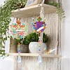 2pcs Flower Cross Diamond Painting Double-sided Crystal Window Suncatcher Craft Set Birthday Gifts Home Garden Decor Hanging Kit