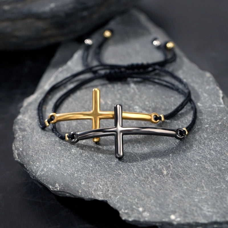 Retro Cross 304 Stainless Steel Bracelets