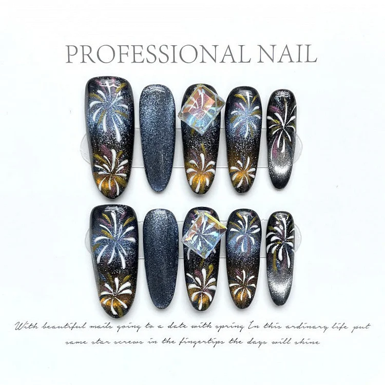 Fashion Cool Firm Press On Nails Fake Nails