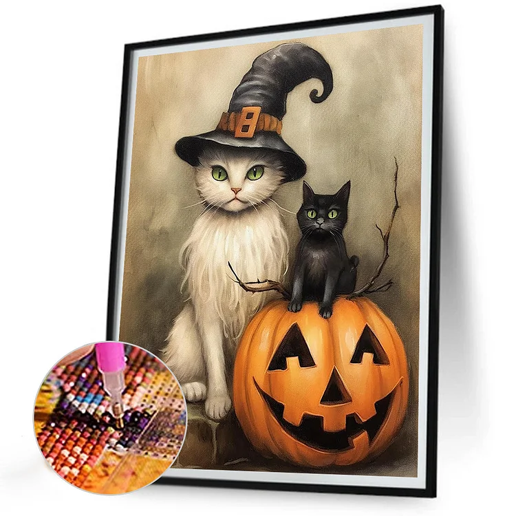 Diamond Painting - Halloween Cats 