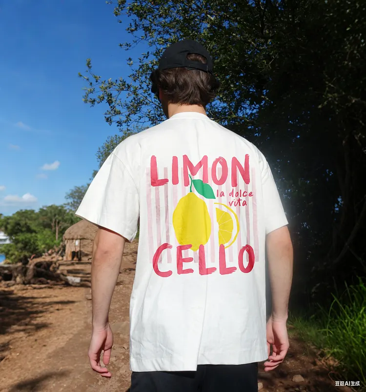Limon La Dolce Vita Cello Printed Men's T-shirt