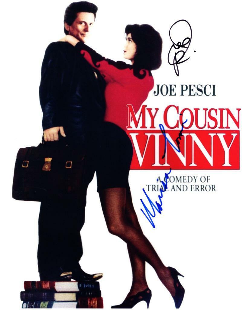 Joe Pesci Marisa Tomei 11x14 Signed Autographed Photo Poster painting Picture with COA